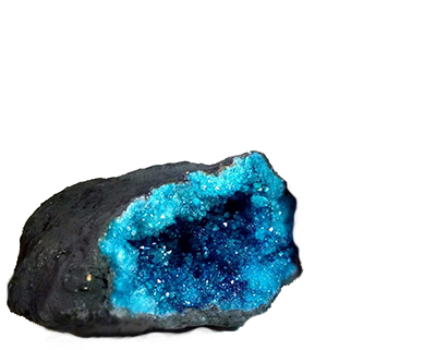 a blue crystal
