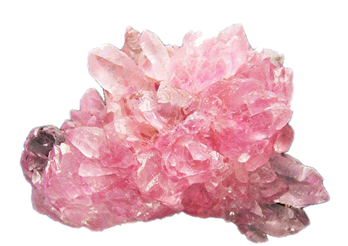 a pink crystal